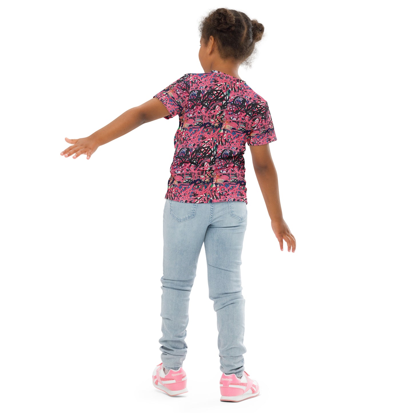 Girls crew neck t-shirt - Graffiti fun