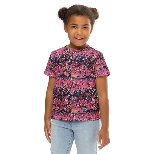 Girls crew neck t-shirt - Graffiti fun