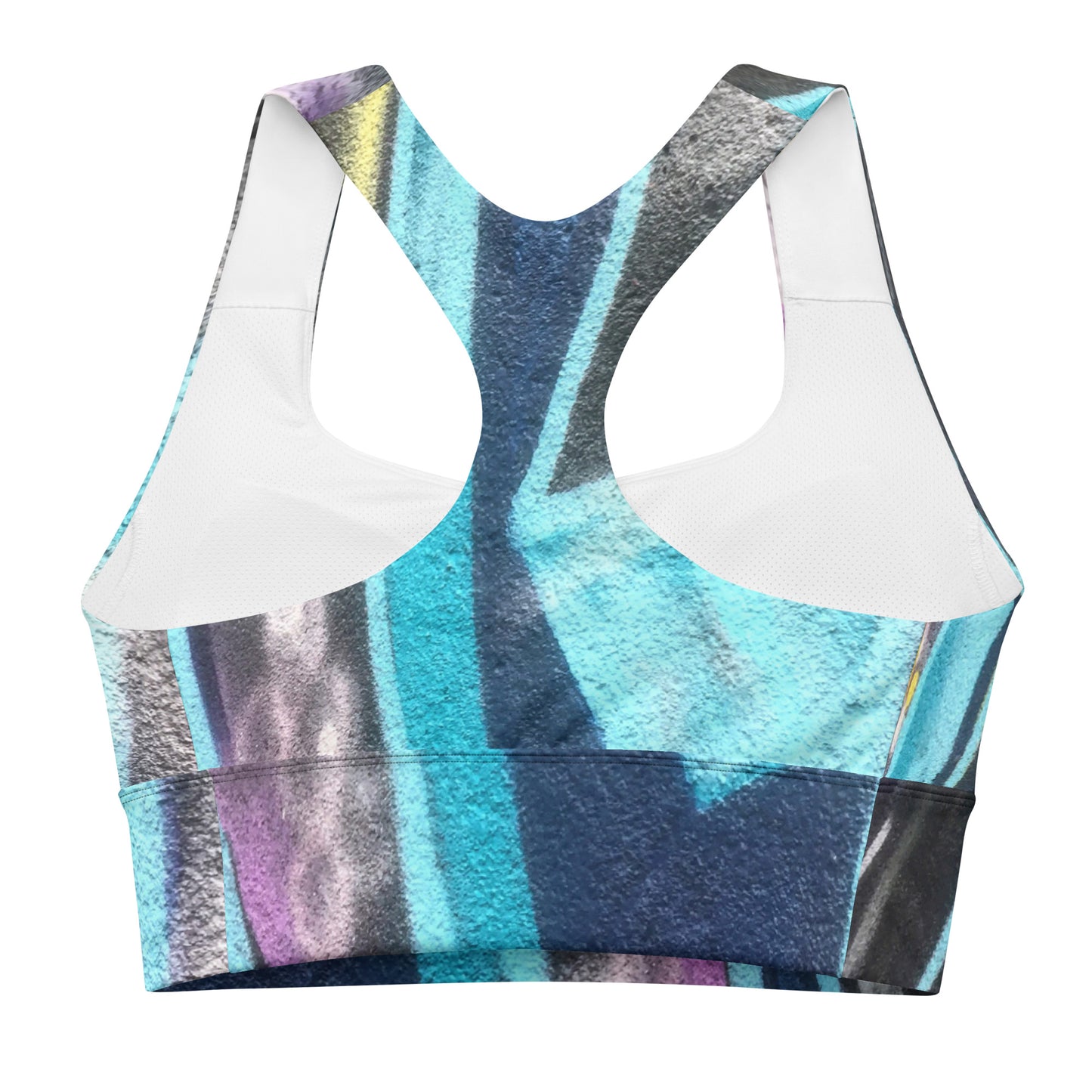 Longline sports bra - Graffiti Dreaming