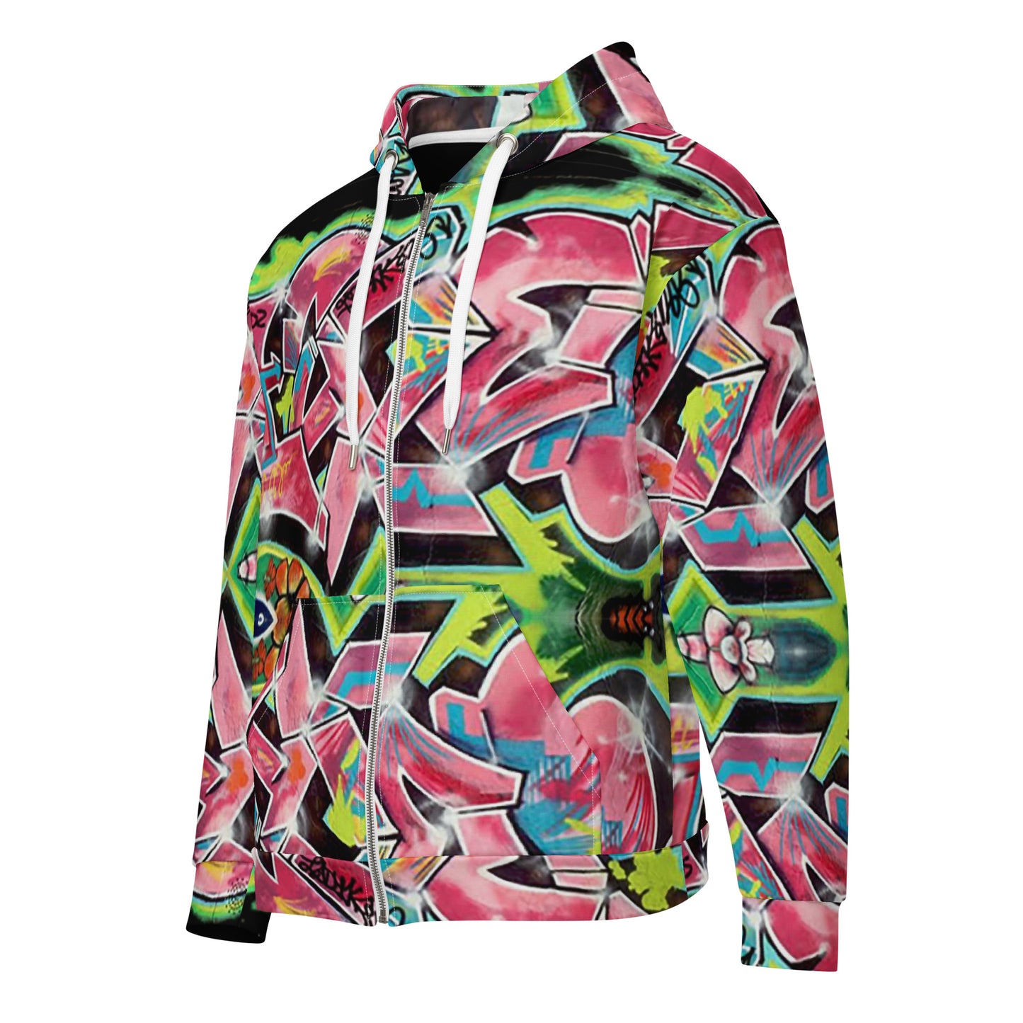 Hoodie - Hot Pink Graffiti