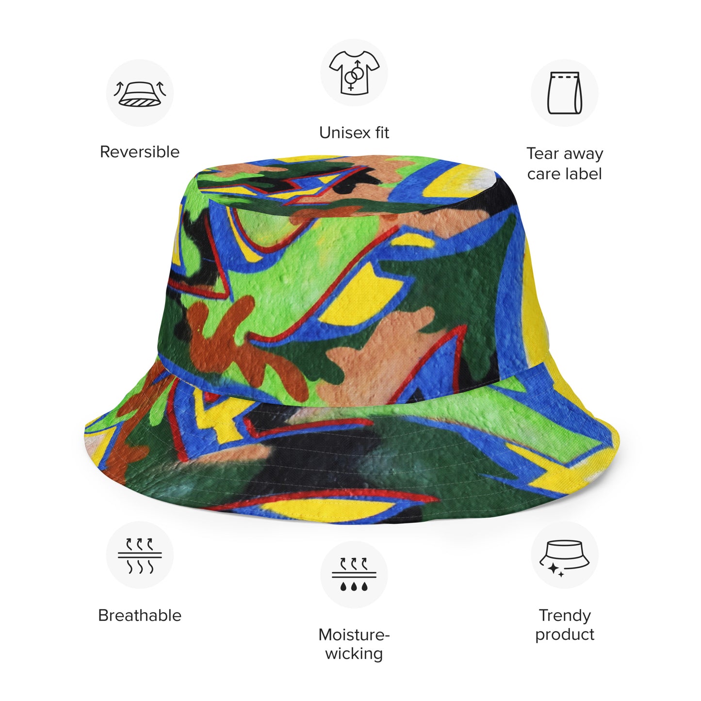 Reversible bucket hat- Camouflage