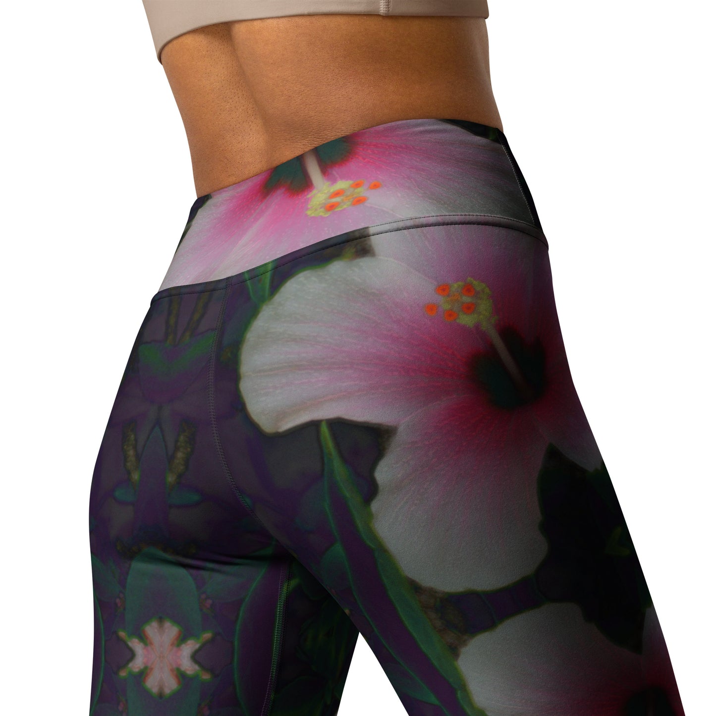 Yoga Leggings -Hibiscus love