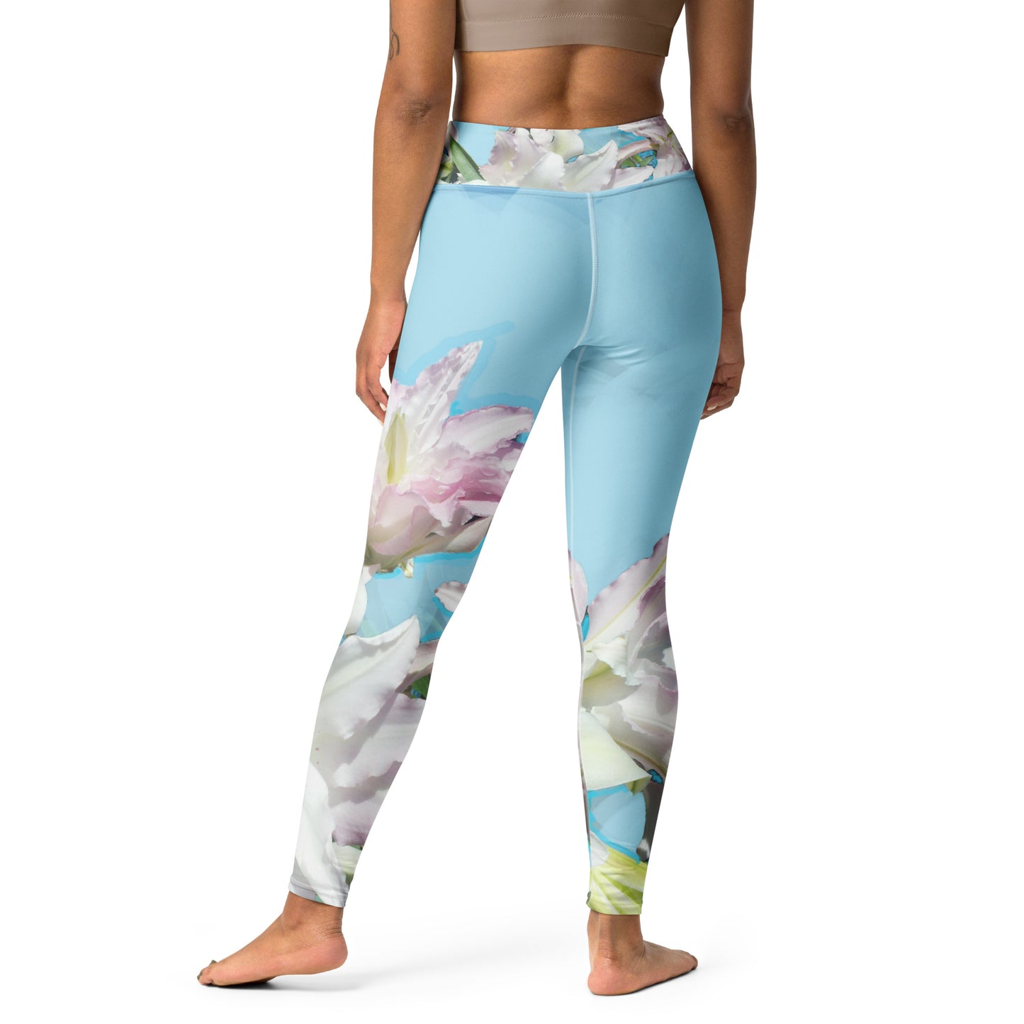 Yoga Leggings - Garden lilies