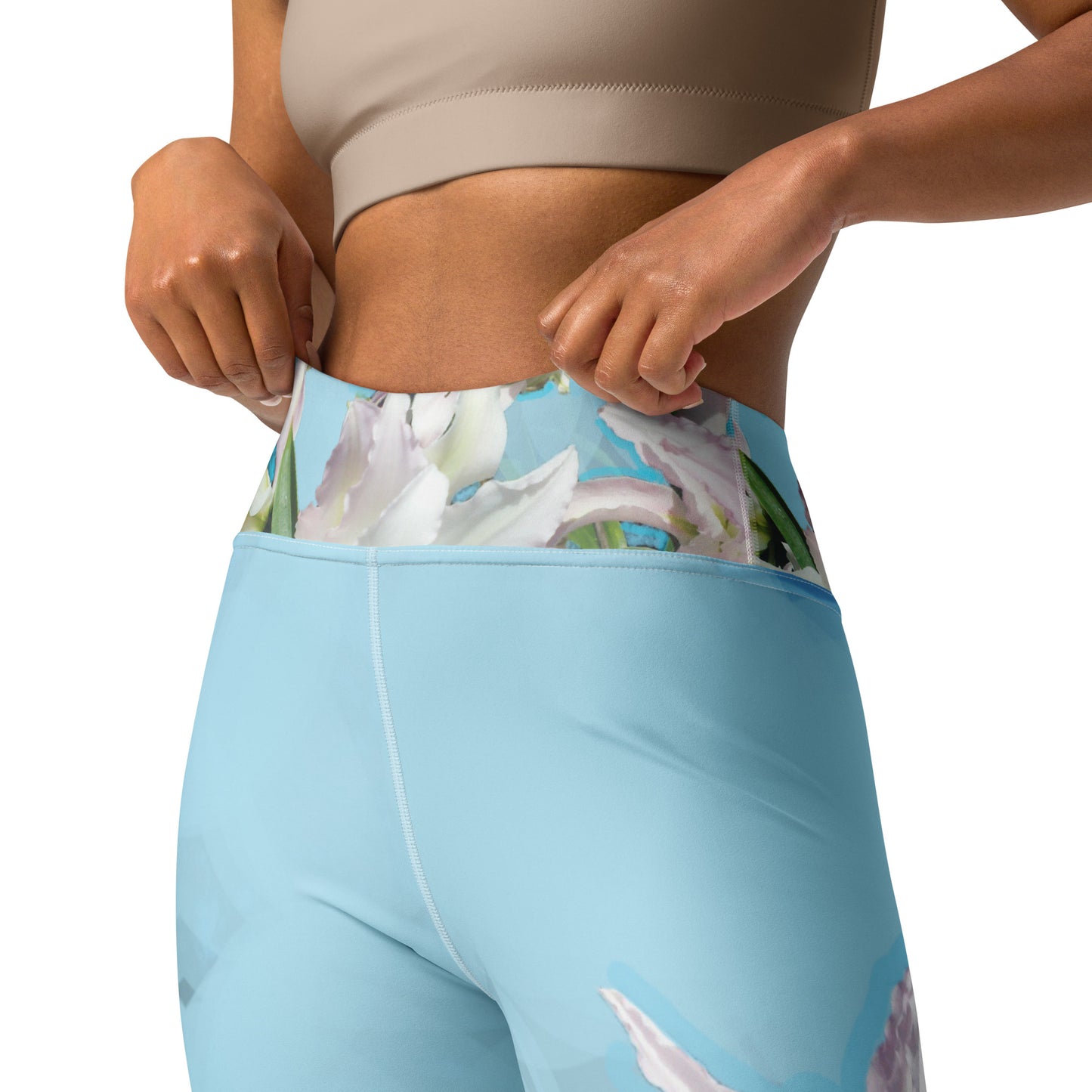 Yoga Leggings - Garden lilies