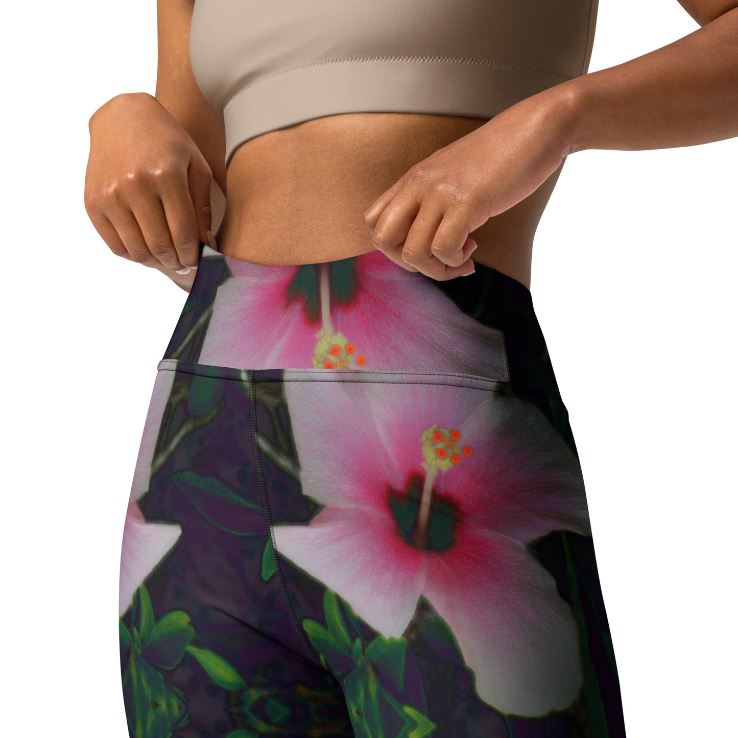 Yoga Leggings -Hibiscus love