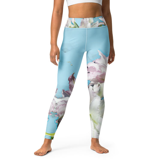 Yoga Leggings - Garden lilies