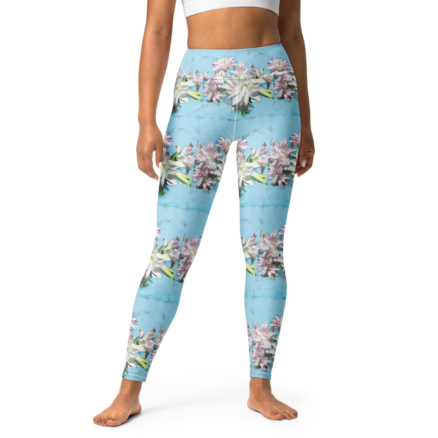 Yoga Leggings - Garden Lilies 2