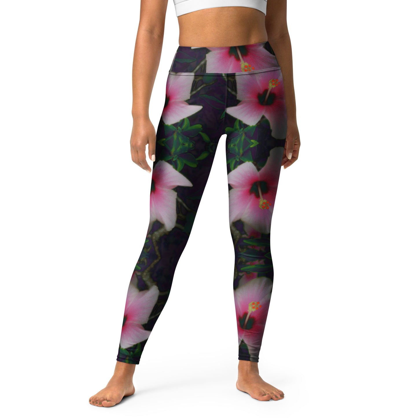 Yoga Leggings -Hibiscus love